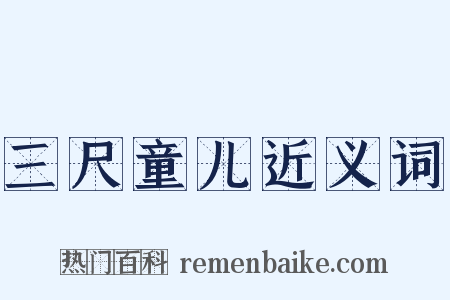 三尺童儿近义词是什么意思的图片